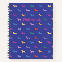 Farbenfrohe Dackeln Spaß machen Individualisieren 