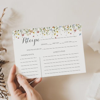 Farbenfrohe Dainty Wild Brautparty Rezept Karte