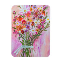 Farbenfrohe Daisy Bouquet DANKE!
