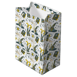 Farbenfrohe Darstellung der Halloween-Symbole Mittlere Geschenktüte