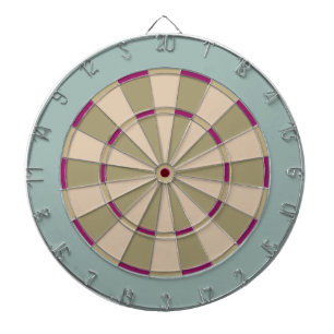Farbenfrohe Dart Board in verschlungenen Tönen mit Dartscheibe