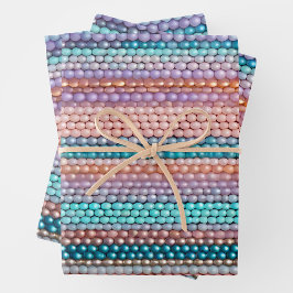 Farbenfrohe Deckenplatten Geschenkpapier Set