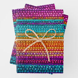 Farbenfrohe Deckenplatten Geschenkpapier Set