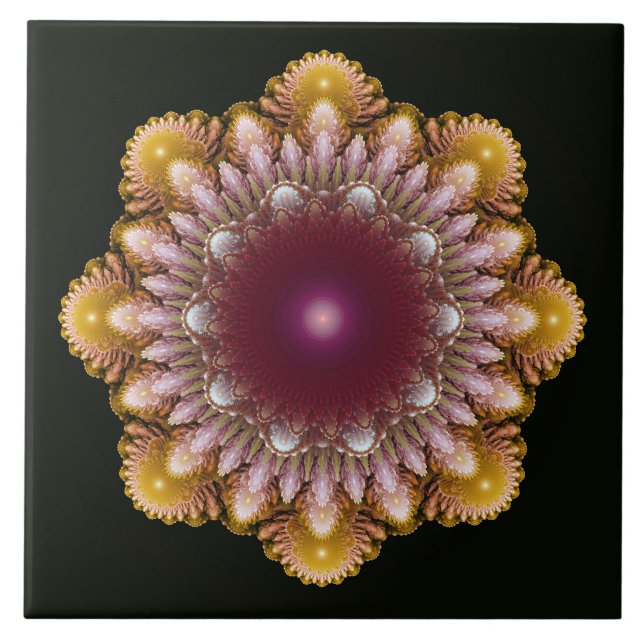 Farbenfrohe Dekoration Fliese (Vorderseite)