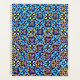 Farbenfrohe Dekorationen mit floralen Mustern Planer