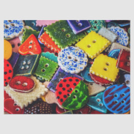 Farbenfrohe Dekorationstasten Seidenpapier