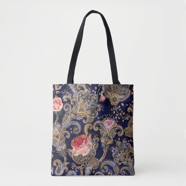 Farbenfrohe dekorative Blume Batik (Vorderseite)