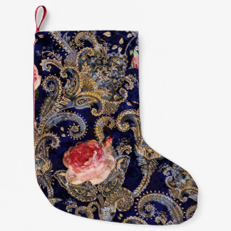 Farbenfrohe dekorative Blume Batik Kleiner Weihnachtsstrumpf