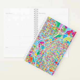 Farbenfrohe Denver Map Planer