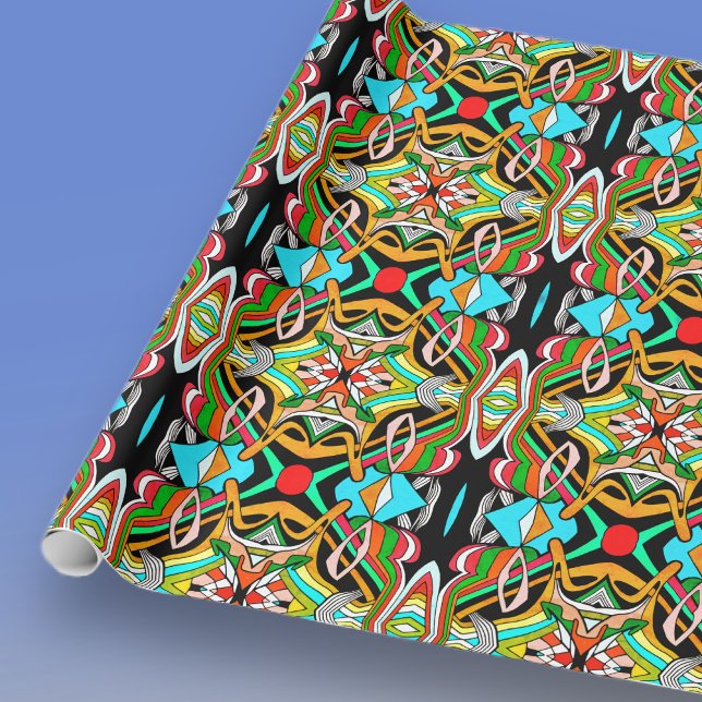 Farbenfrohe Designs Geschenkpapier (Von Creator hochgeladen)