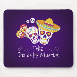 Farbenfrohe Dia de los Muertos | Mousepad
