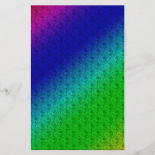 Farbenfrohe Diagonale Streifen und Blume Flyer