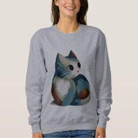 Farbenfrohe digitale Katze