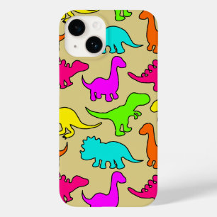 Farbenfrohe Dinosaurier Case-Mate iPhone 14 Hülle