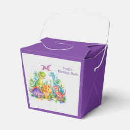 Farbenfrohe Dinosaurier-Geburtstagsfeier-Geschenke Geschenkschachtel