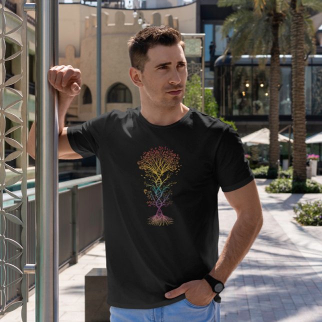 Farbenfrohe DNA Tree T-Shirt (Von Creator hochgeladen)