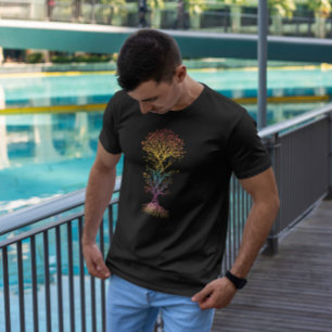 Farbenfrohe DNA Tree T-Shirt