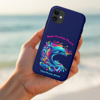 Farbenfrohe Dolphin Splash