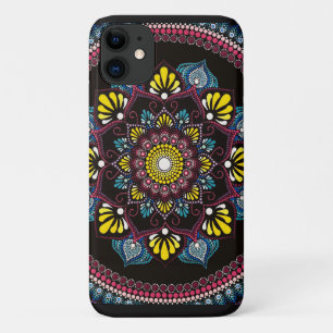 Farbenfrohe Dot Art Mandala   Sacred Geometry Boho Case-Mate iPhone Hülle