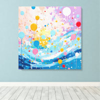 Farbenfrohe Dots Tropfen Spritzer