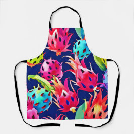 Farbenfrohe Drachenfrucht Schürze