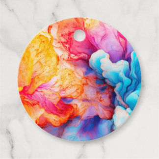 Farbenfrohe Dreamscape Abstrakte Farbkunst Geschenkanhänger