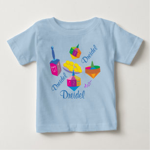 Farbenfrohe Dreidels Baby T-shirt