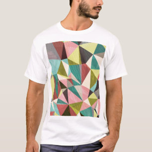 Farbenfrohe Dreiecke, abstrakte geometrische Forme T-Shirt