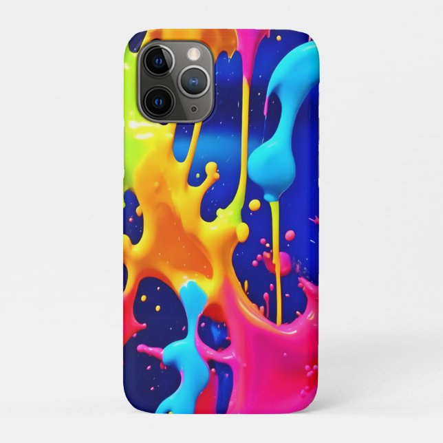 Farbenfrohe Drilling Paint Artwork Case-Mate iPhone Hülle (Rückseite)