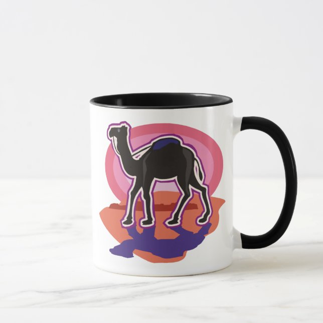 Farbenfrohe Dromedary Camel-Tasse Tasse (Rechts)