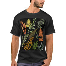 Farbenfrohe dunkle Fern Botanische Blätter
