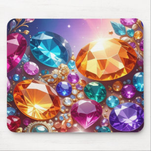 Farbenfrohe Edelsteine & Juwelen Mousepad