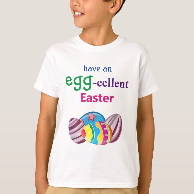 Farbenfrohe EGGcellent Easter Egg T - Shirt (Vorderseite)