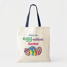 Farbenfrohe EGGcellent Ostereier Tote Beutel