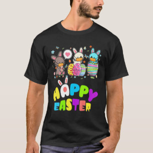 Farbenfrohe Eier Bunnies in Gesichtsmaske Eier jag T-Shirt