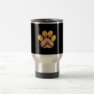 Farbenfrohe Eierpfade Funny Dog Cat Lovers Geschen Reisebecher