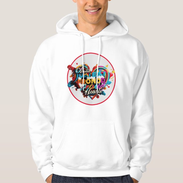 "Farbenfrohe Einheit" Hoodie (Vorderseite)
