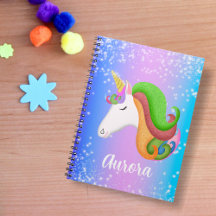 Farbenfrohe Einhorn-Glitzer personalisieren