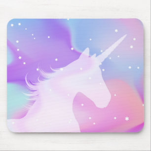 Farbenfrohe Einhorn Mousepad
