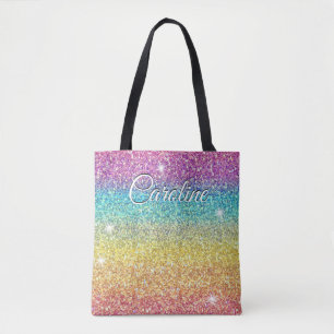 Farbenfrohe Einhorn Regenbogen Glitzer Trendy Must