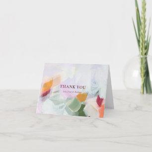 Farbenfrohe einzigartige abstrakte Kunst Danke