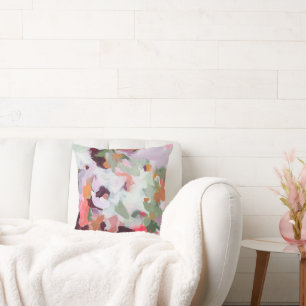 Farbenfrohe, einzigartige Abstrakte Malerei Origin Kissen