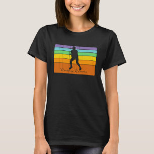 Farbenfrohe einzigartige Retro-Vintage-Tennis für T-Shirt
