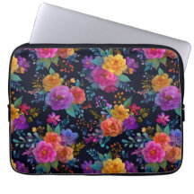 Farbenfrohe Elegante Blume auf dem Schwarzen Glamo