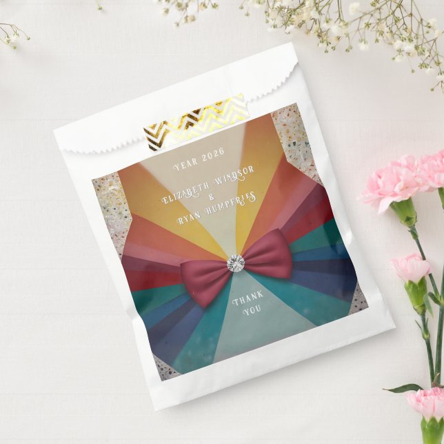 Farbenfrohe Elegante Rainbow Hochzeit Einladung Geschenktütchen (Versiegelt)