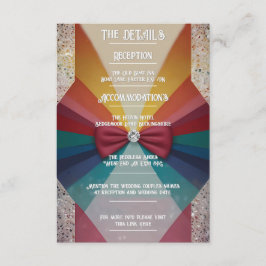 "Farbenfrohe Elegante Regenbogen Begleitkarte