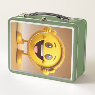 Farbenfrohe Emoji Metal Lunch Box