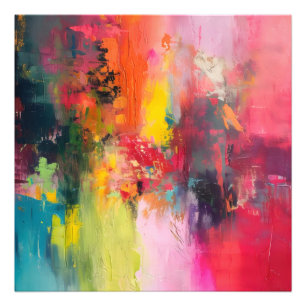 Farbenfrohe Emotionen Abstrakte Kunst Fotodruck