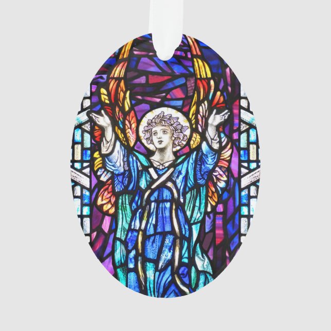 Farbenfrohe Engel-Ornament Ornament (Rückseite)