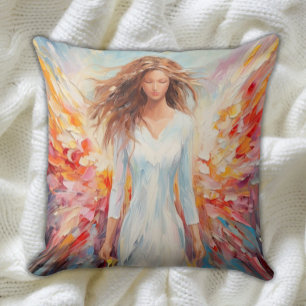 Farbenfrohe Engel Pillow - Abstrakte Kunst Kissen
